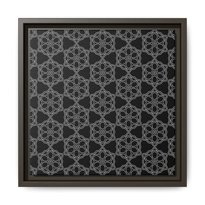 Geometric Sacred Flower - Framed Canvas