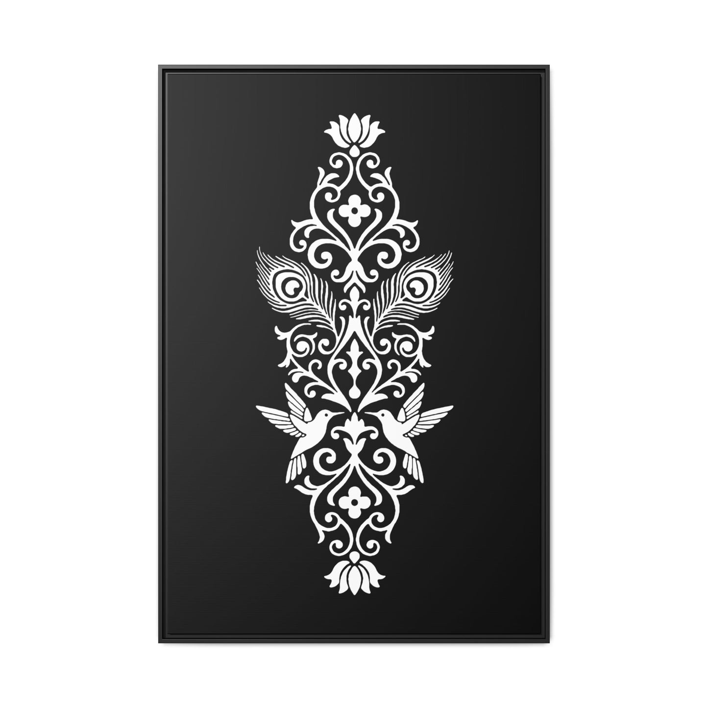 Hummingbird Soulmates - Framed Canvas