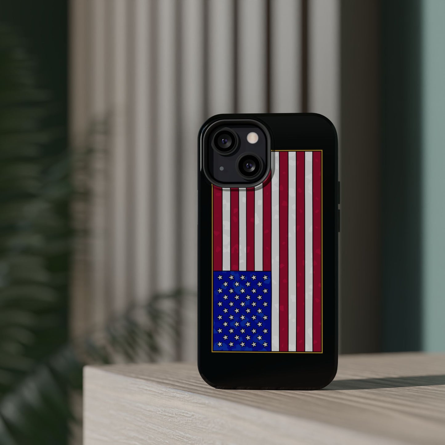 New Glory American Flag (Gold Edge Edition) - Magnetic Phone Case