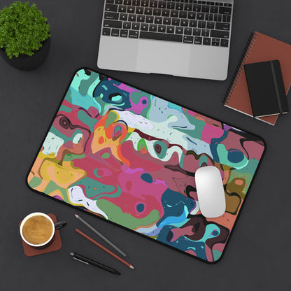 Colorful Abstract Marble - Desk Mat
