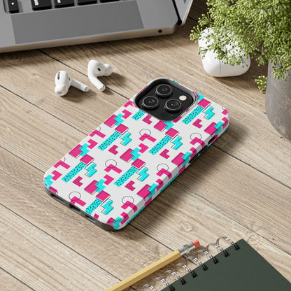 Retro Geometric Vibes - Phone Case