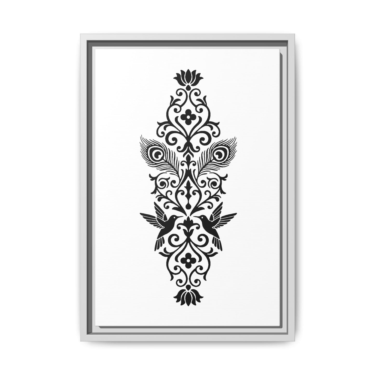 Hummingbird Soulmates - Framed Canvas