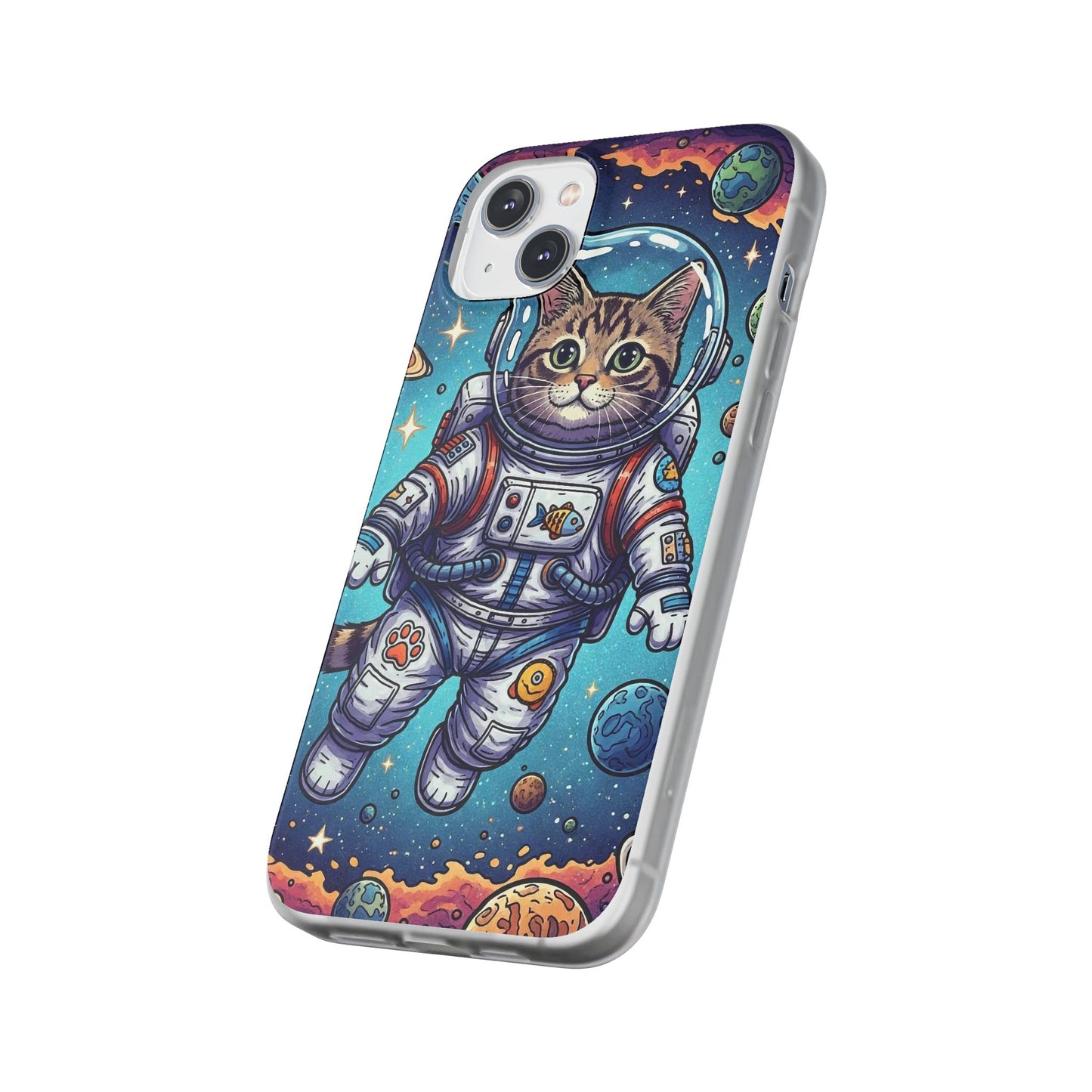Astronaut Cat - Flexi Phone Case