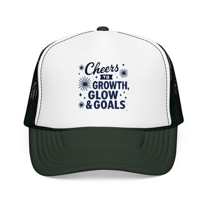 Cheers to Growth, Glow & Goals - Cap