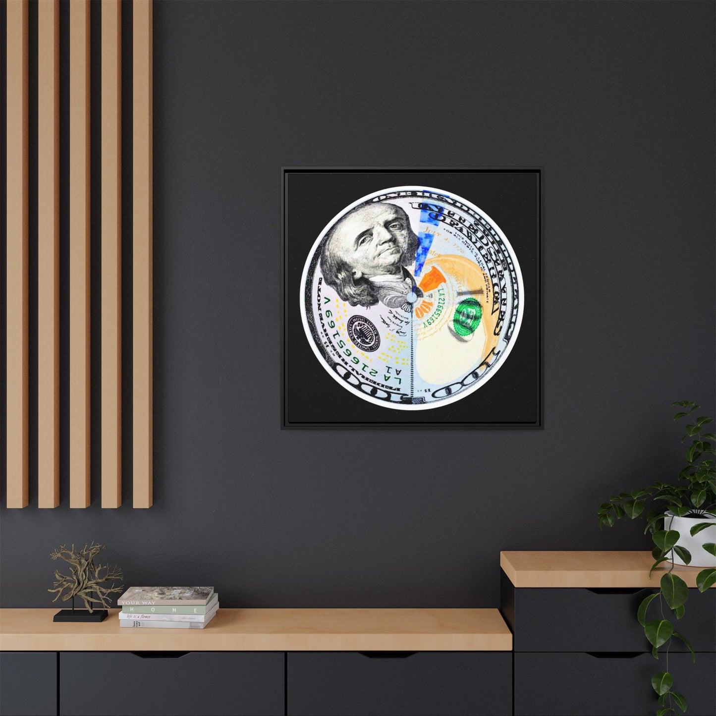 THE MOONEY - Framed Canvas