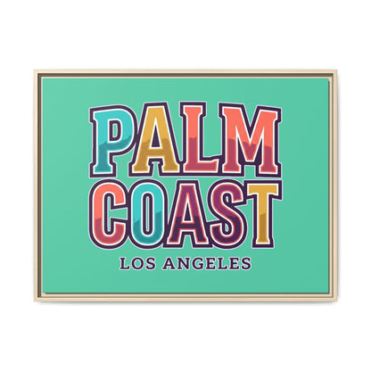 Palm Coast - Los Angeles - Framed Canvas