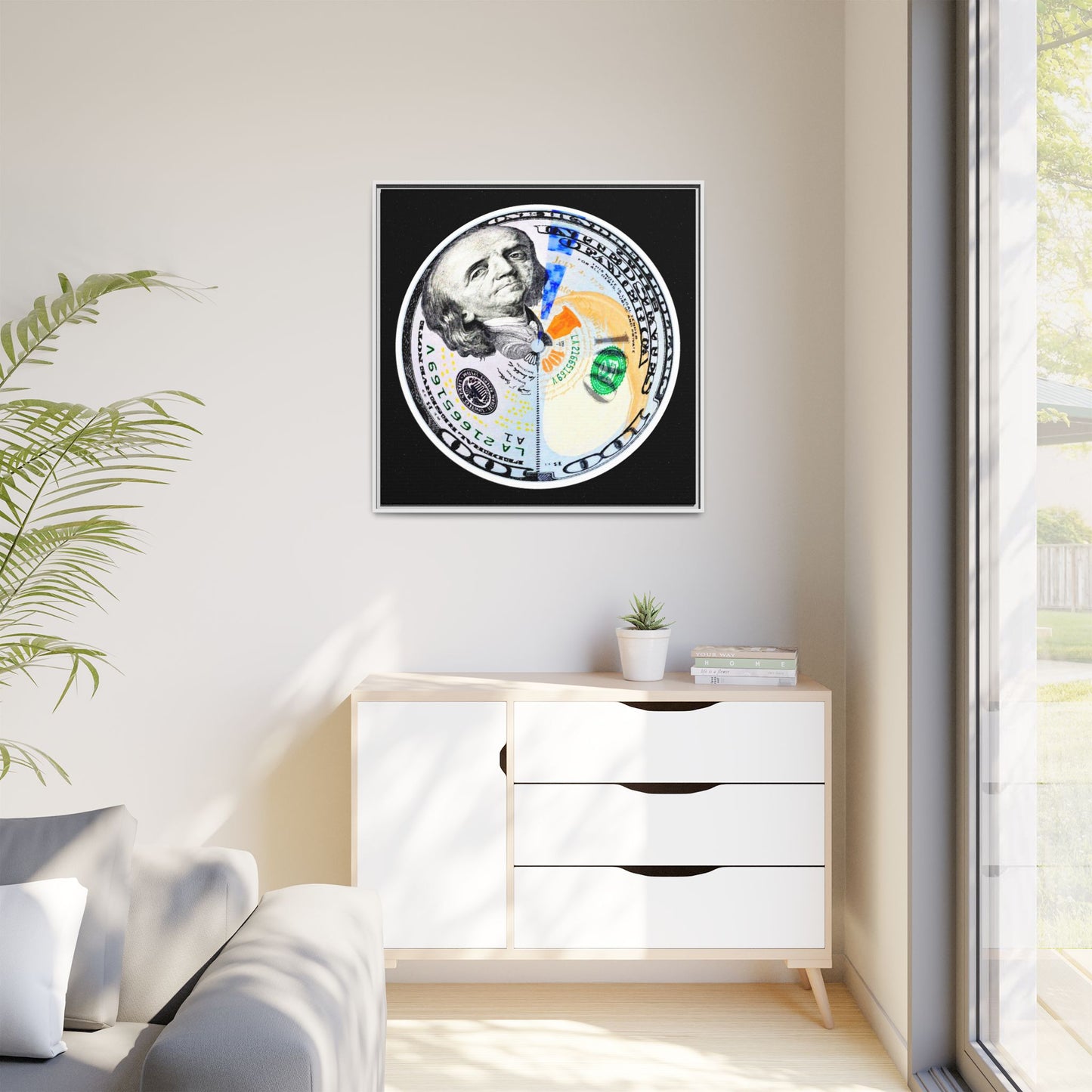 THE MOONEY - Framed Canvas