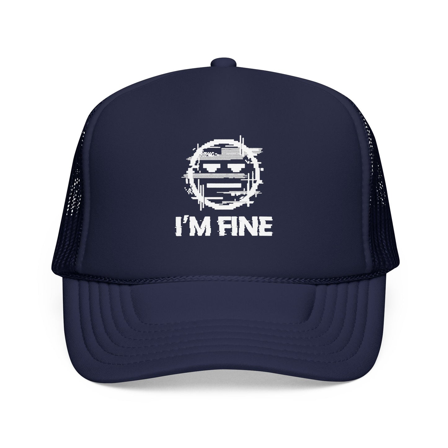 I’m Fine Glitched Smiley - Cap