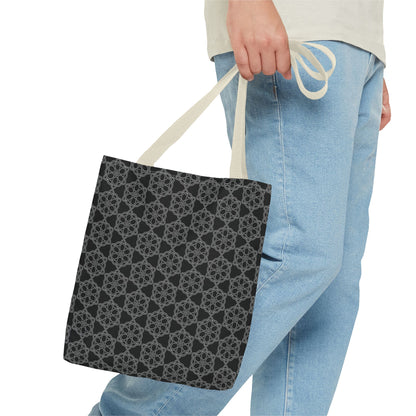 Chic Monochrome Tote Bag, Stylish Shopping, Travel, Everyday Use, Gift, Minimalist Decor