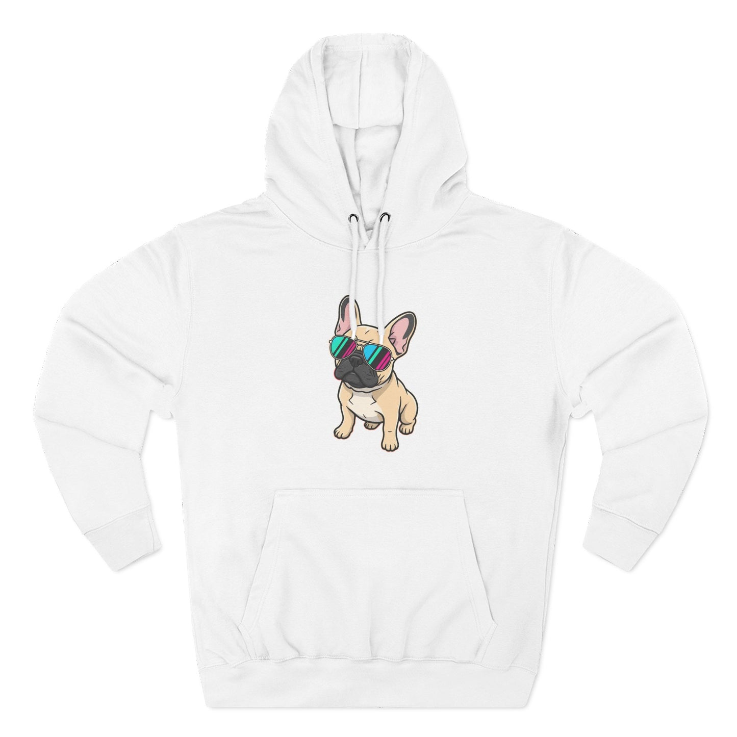 French Bulldog with Sunglasses - Hoodie