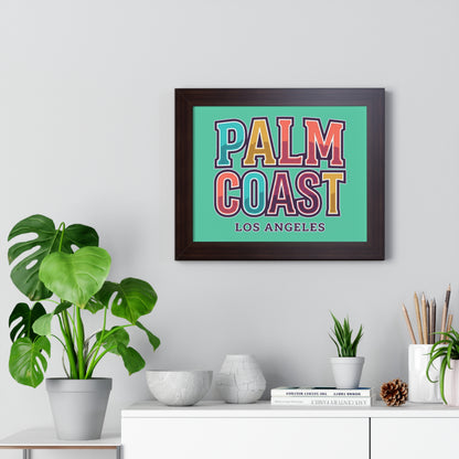 Palm Coast - Los Angeles - Framed Poster