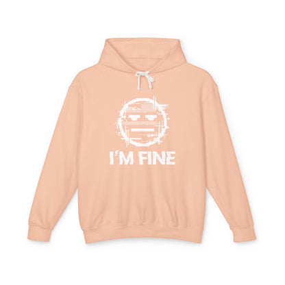 I’m Fine Glitched Smiley - Hoodie