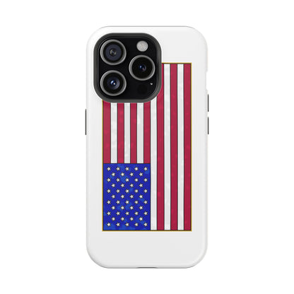 New Glory American Flag (Gold Edge Edition) - Magnetic Phone Case