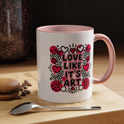Love Like It’s Art - Color Accent Mug
