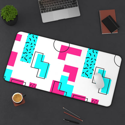 Retro Geometric Vibes - Desk Mat
