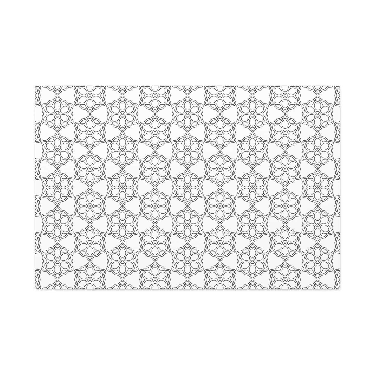 Elegant Geometric Wall Art Canvas, Modern Home Decor, Gray Pattern Stretched Canvas, Minimalist Artwork, Gift for New Home