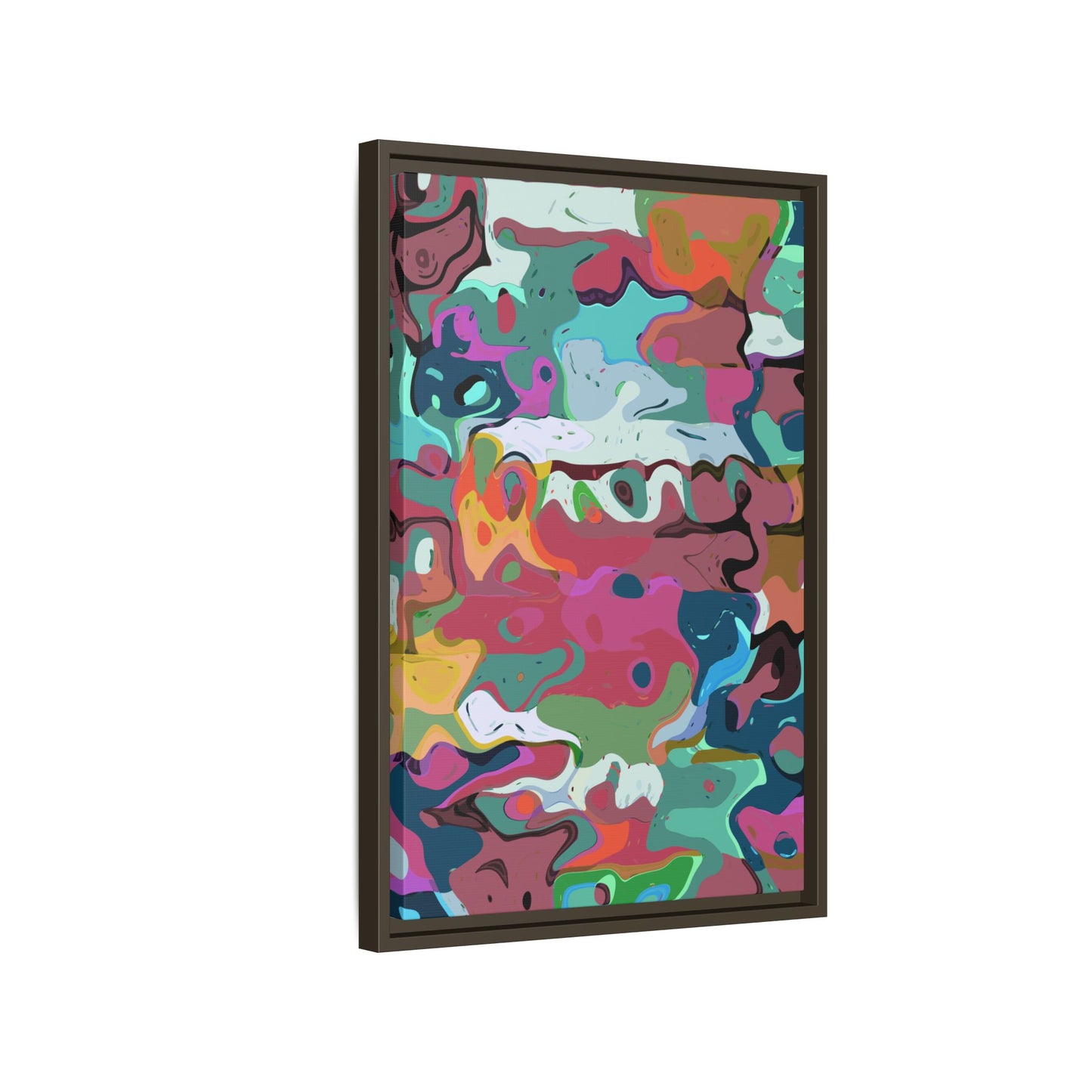 Colorful Abstract Marble - Framed Canvas
