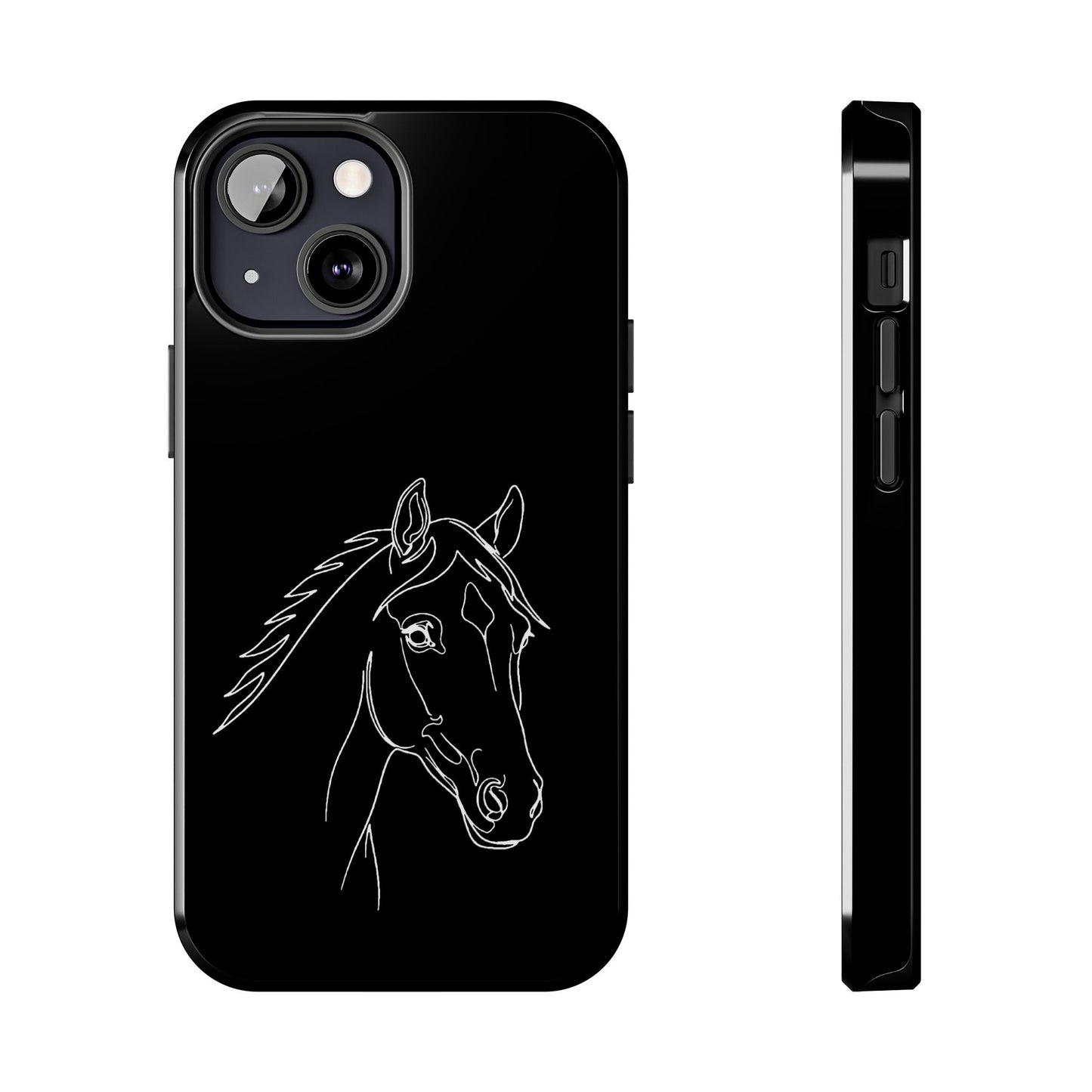 Horse Portrait Sketch - Phone Case
