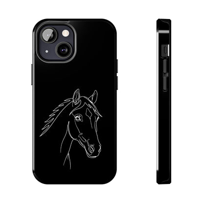 Horse Portrait Sketch - Phone Case