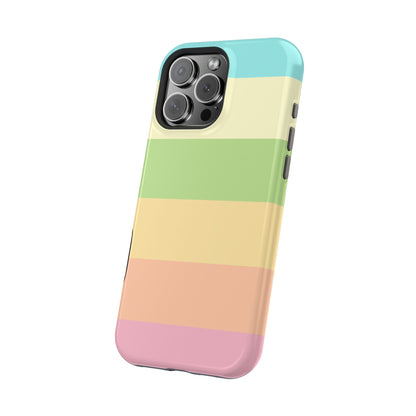 Pastel Stripes - Magnetic Phone Cover