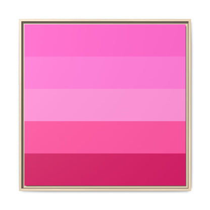 Valentine Rose Colors - Framed Canvas