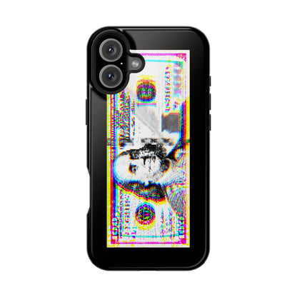 100 Dollars Bill - Neon Color Explosion - Magnetic Phone Case