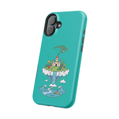 Floating Castle Dragon - Magical Fantasy Island - Magnetic Phone Case