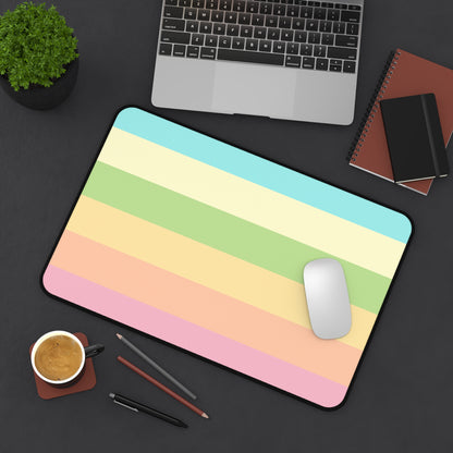 Pastel Stripes - Desk Mat
