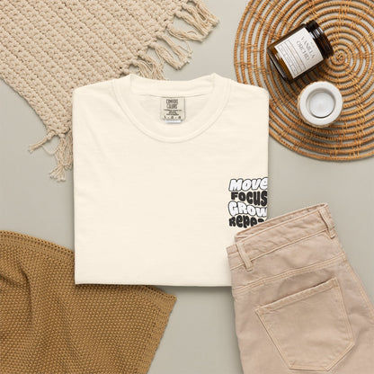 Move. Focus. Grow. Repeat. - T-Shirt