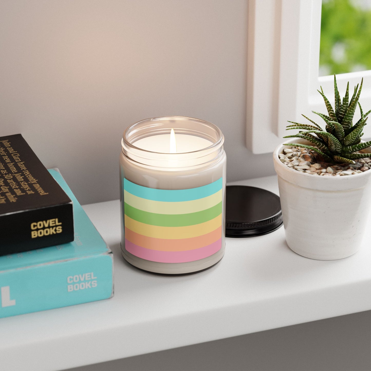 Pastel Stripes - Scented Candle