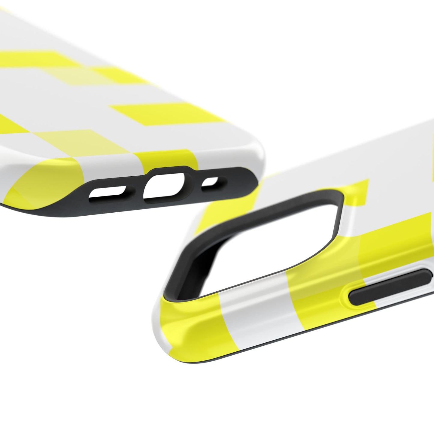 Yellow Pixel Grid -  Magnetic Phone Case