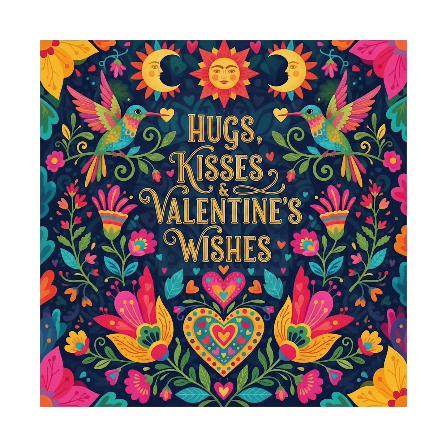 Hugs, Kisses & Valentine's Wishes - Poster