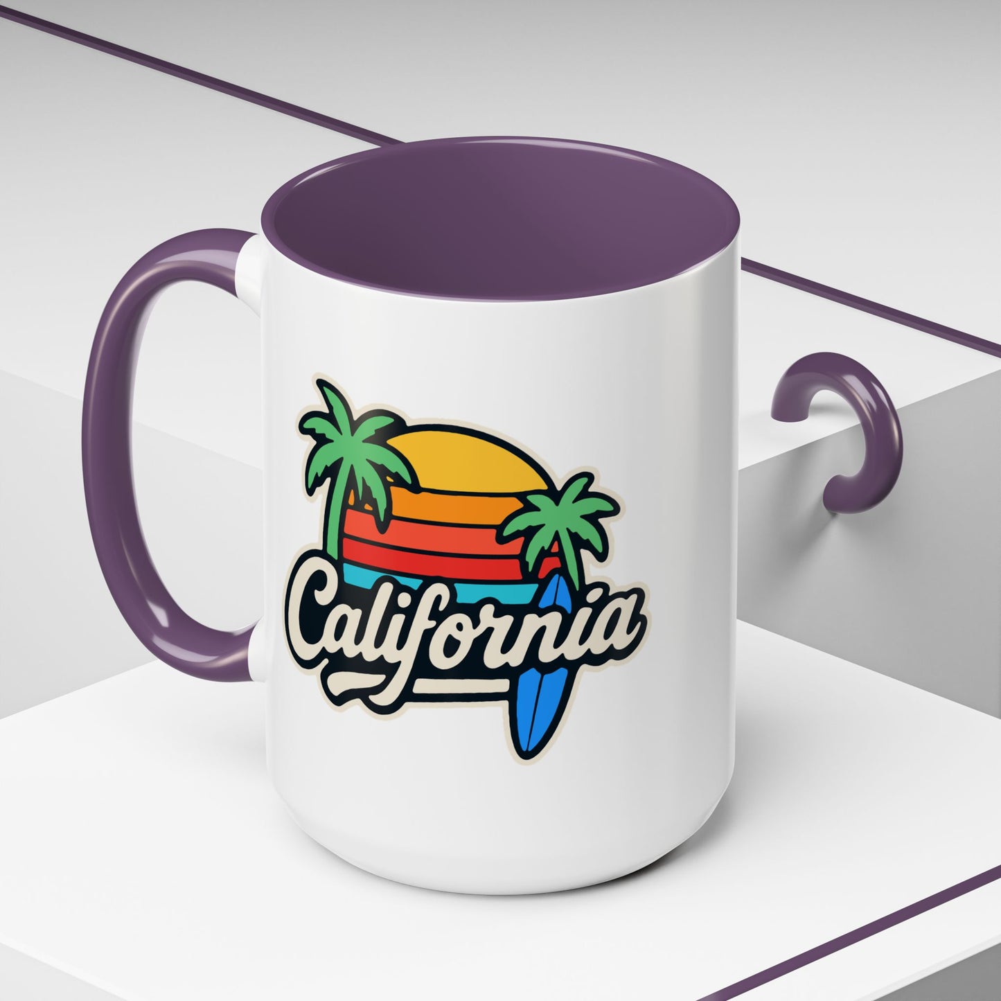 California Surf Vibes - Color Accent Mug