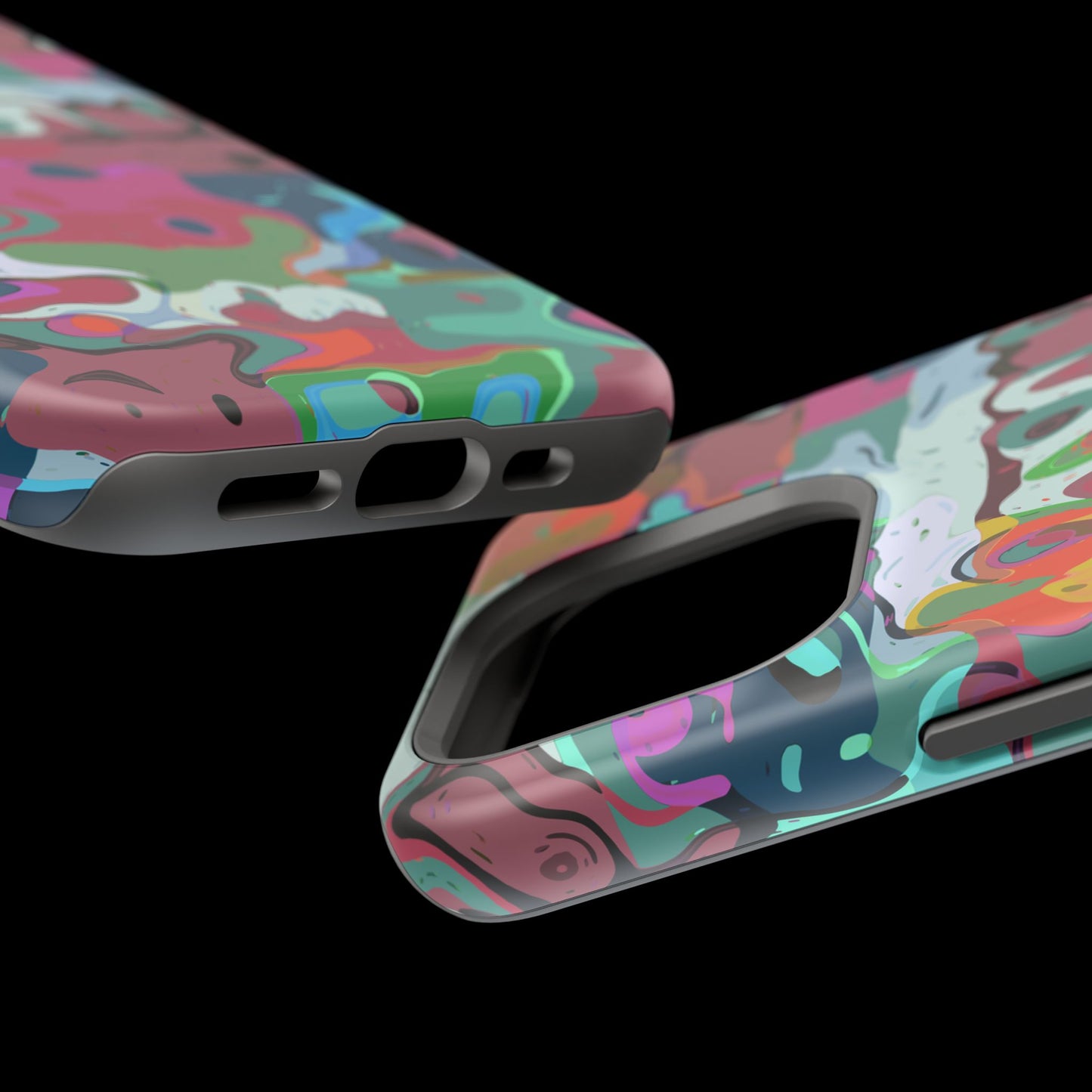 Colorful Abstract Marble - Magnetic Phone Case