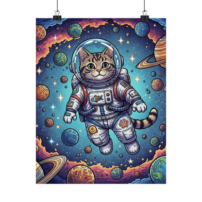 Astronaut Cat - Poster