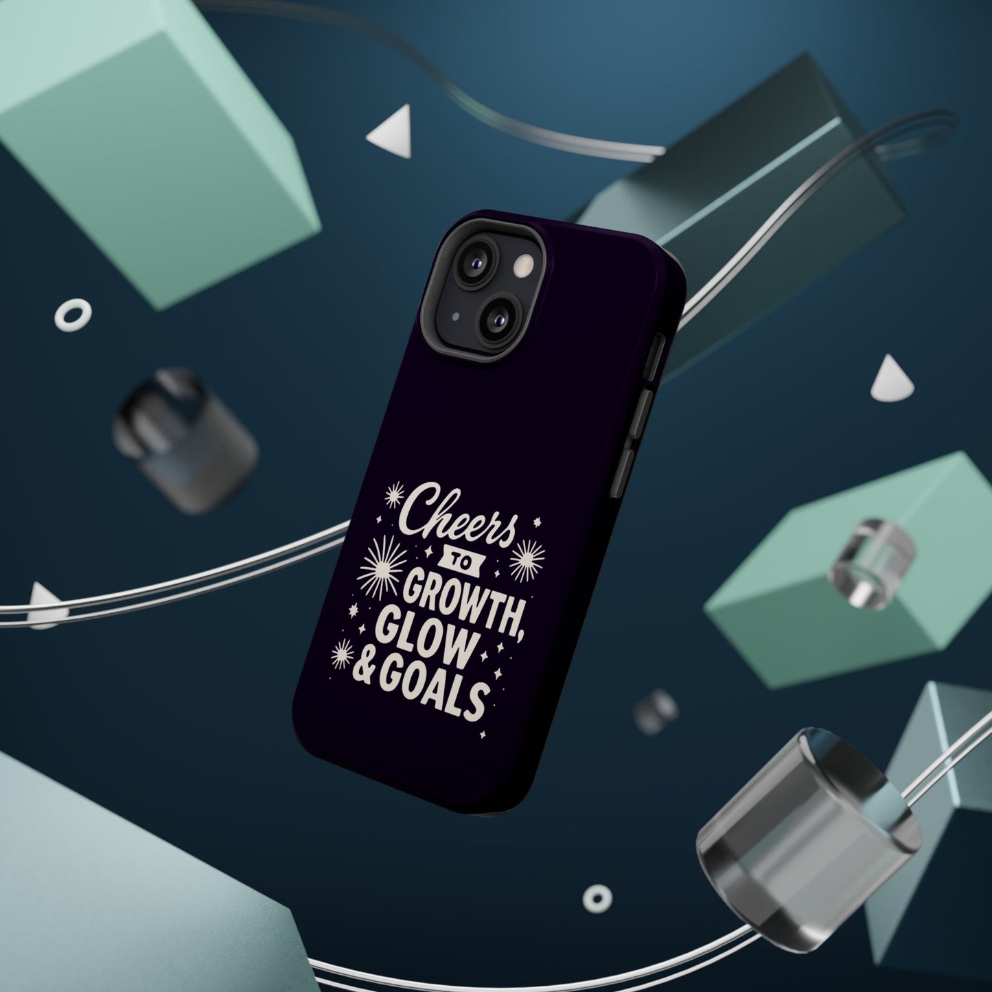 Cheers to Growth, Glow & Goals - Magnetic Phone Case