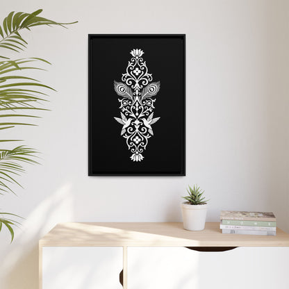 Hummingbird Soulmates - Framed Canvas