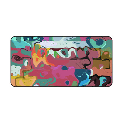 Colorful Abstract Marble - Desk Mat