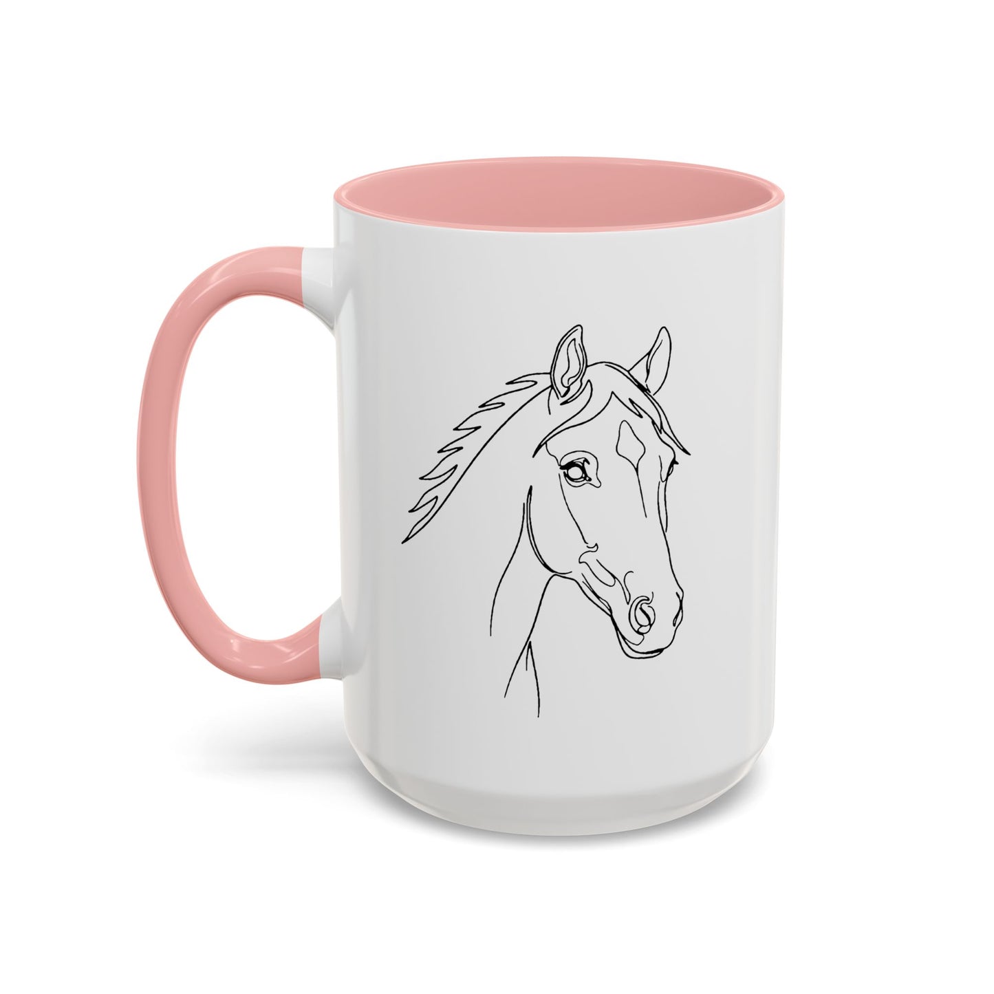 Horse Portrait Sketch - Color Accent Mug