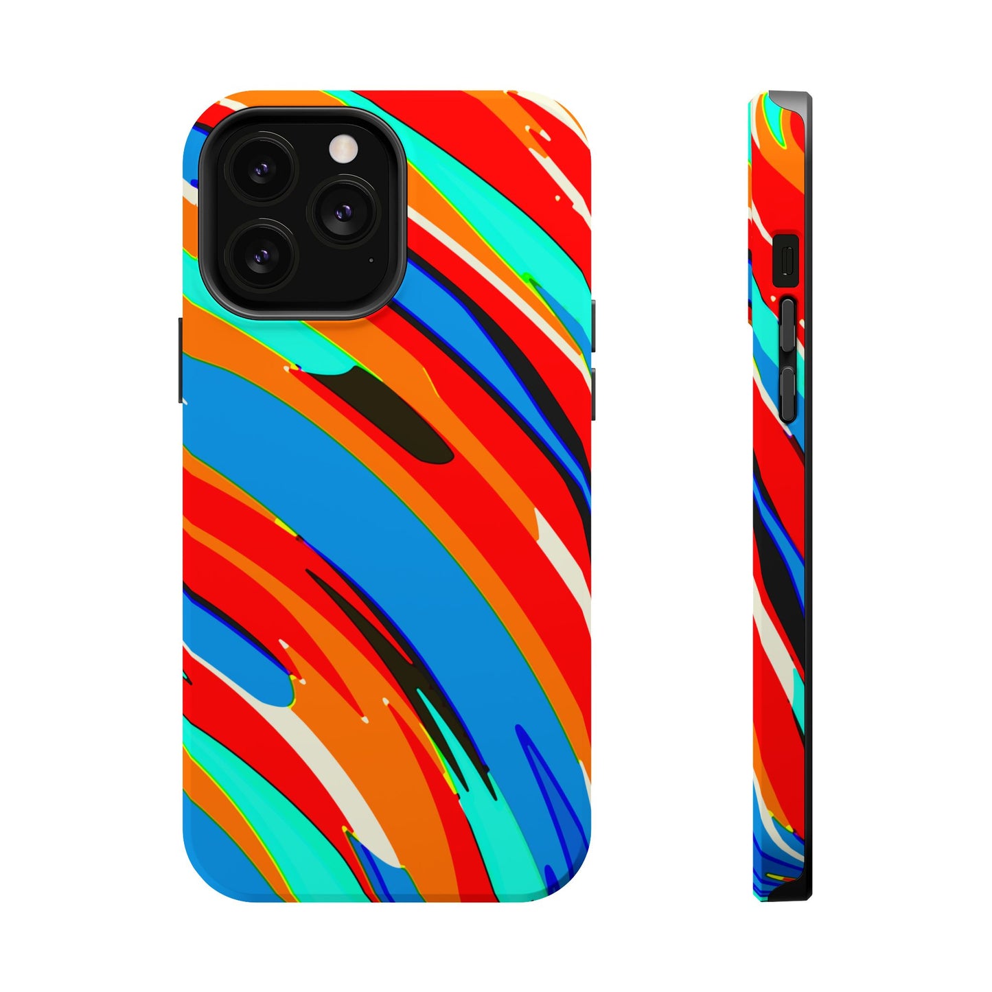 Abstract Rainbow Swirl Arc - Magnetic Phone Case