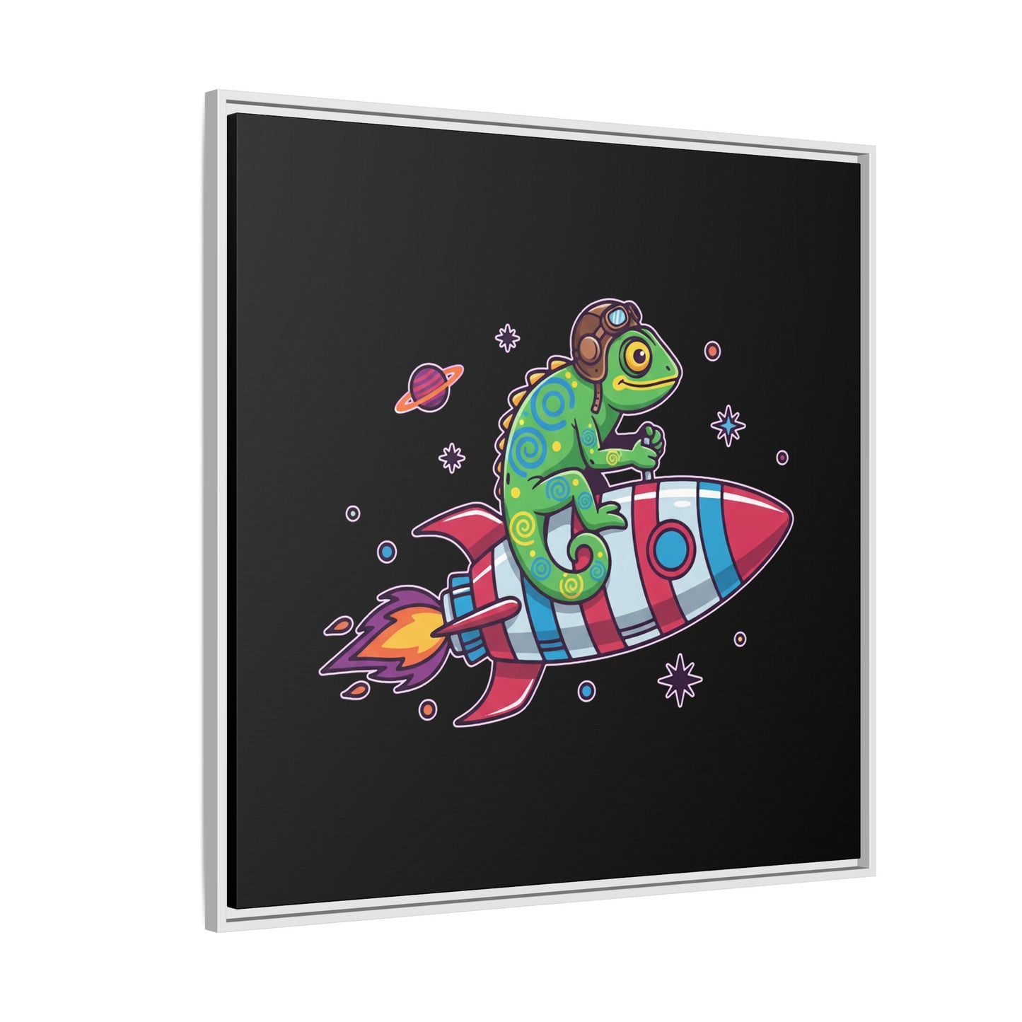 Cosmic Rider - Framed Canvas