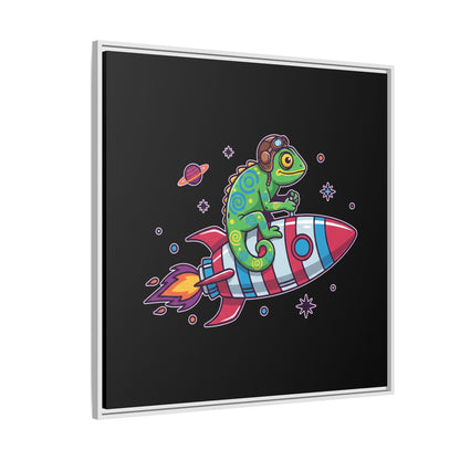Cosmic Rider - Framed Canvas
