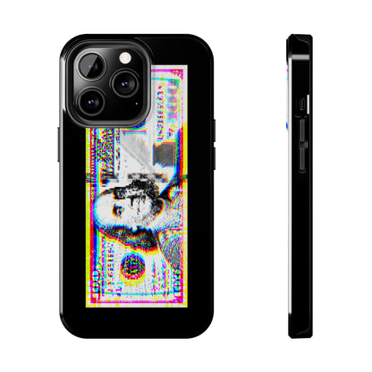 100 Dollars Bill - Neon Color Explosion - Phone Case