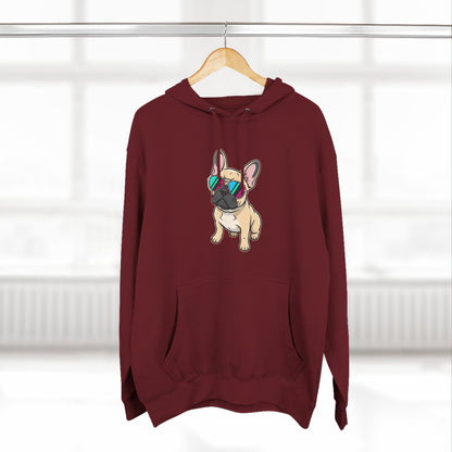 French Bulldog with Sunglasses - Hoodie