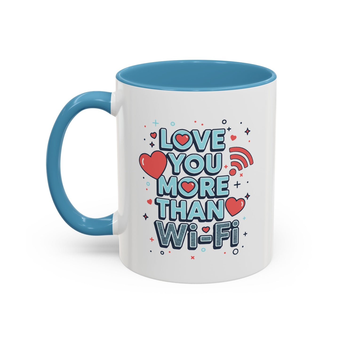 Love You More Than Wi‑Fi - Color Accent Mug