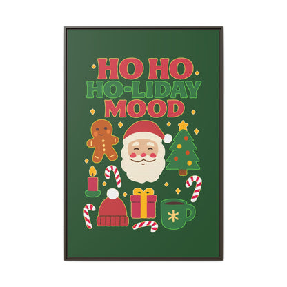 Ho Ho Ho-liday Mood - Framed Canvas