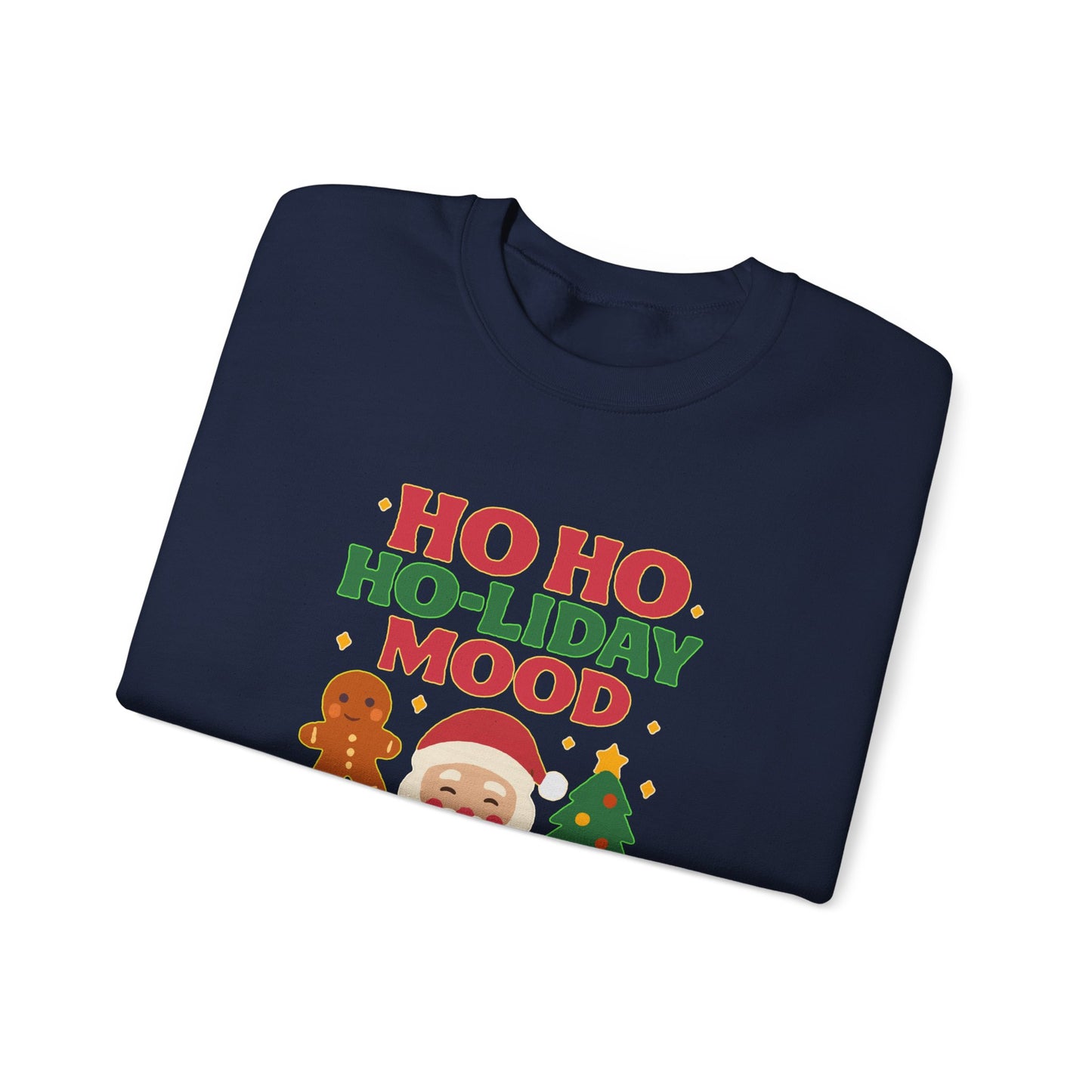 Festive Holiday Sweatshirt, Christmas Crewneck, Cozy Winter Gift, Unisex Sweatshirt, Seasonal Apparel, Ho Ho Ho-liday Mood