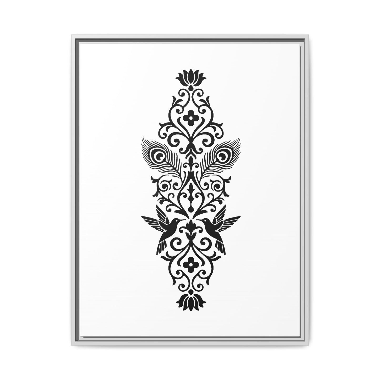 Hummingbird Soulmates - Framed Canvas