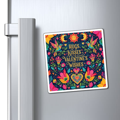 Hugs, Kisses & Valentine’s Wishes - Magnet