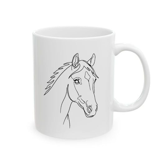Horse Portrait Sketch - Mug
